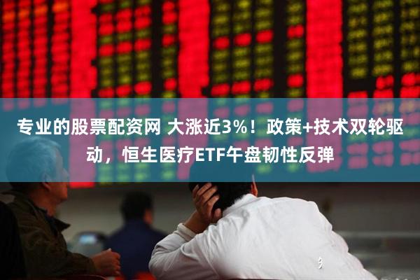 专业的股票配资网 大涨近3%！政策+技术双轮驱动，恒生医疗ETF午盘韧性反弹